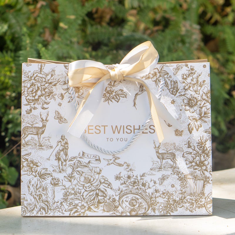 Premium Gift Bag Handbag Birthday Wedding Gift Bag Paper Bag Candy Big Small Size Annual Meeting Gift Bag - Image 3